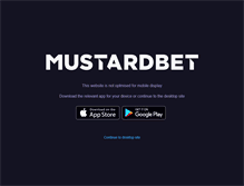 Tablet Screenshot of mustardbet.com